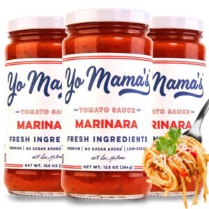 Yo Mama's Foods Keto Marinara Pasta Sauce - (3) 12.5 Ounce Jars